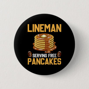 Lineman Serving Pancakes Daily Offensive Button