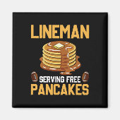 Lineman Serving Pancakes Daily Offensive Magnet (Vorne)