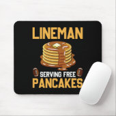 Lineman Serving Pancakes Daily Offensive Mousepad (Mit Mouse)