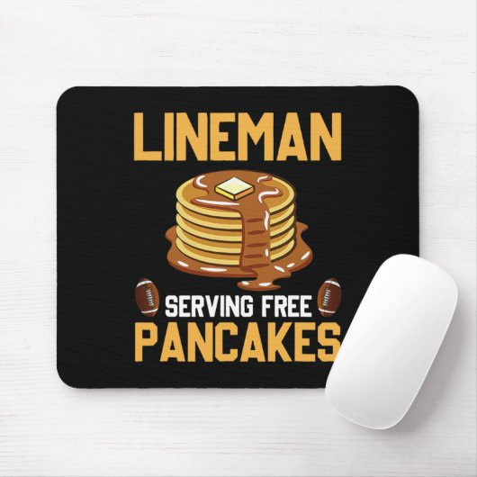 Lineman Serving Pancakes Daily Offensive Mousepad (Mit Mouse)