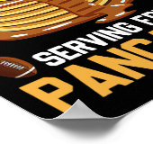 Lineman Serving Pancakes Daily Offensive Poster (Ecke)