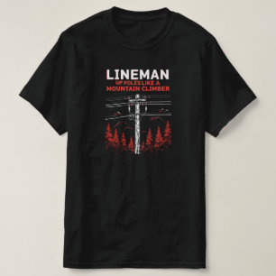 Lineman Spaß: Die Polen wie ein Bergsteiger T-Shirt