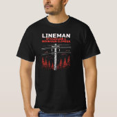 Lineman Spaß: Die Polen wie ein Bergsteiger T-Shirt (Vorderseite)