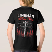 Lineman Spaß: Die Polen wie ein Bergsteiger Tri-Blend Shirt (Rückseite)