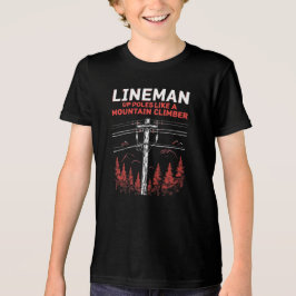 Lineman Spaß: Die Polen wie ein Bergsteiger Tri-Blend Shirt