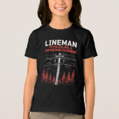 Lineman Spaß: Die Polen wie ein Bergsteiger Tri-Blend Shirt (Vorderseite)