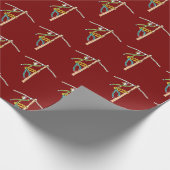 Lineman Stickman Geschenkpapier (Ecke)