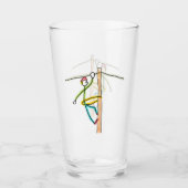 Lineman Stickman Glas (Vorderseite)