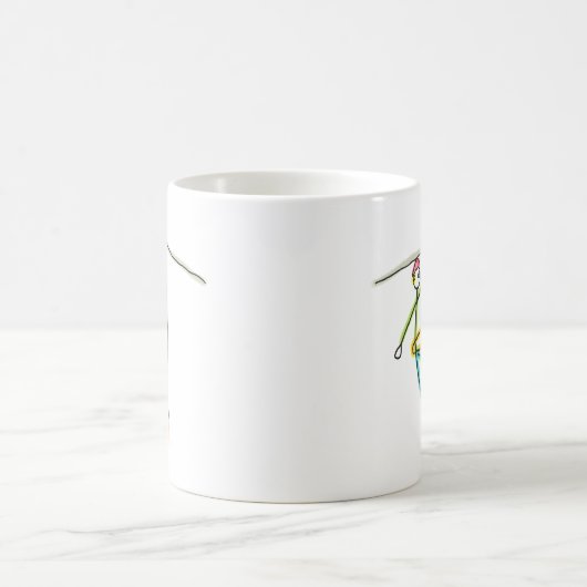 Lineman Stickman Kaffeetasse (Mittel)