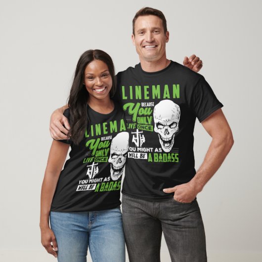 Lineman T - Shirt Lineman Well Badass T-Shirt Gesc (Unisex)