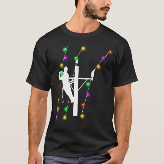 Lineman TShirt, Lineman Geschenke, Lineman Elektra T-Shirt (Vorderseite)