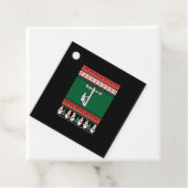 Lineman Ugly Christmas Sweater Geschenkanhänger (Beispiel)