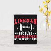 Lineman, weil Quarterbacks Helden zu lustig brauch Karte (Gelbe Blume)