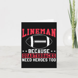 Lineman, weil Quarterbacks Helden zu lustig brauch Karte