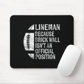Lineman weil Ziegelmauer keine Offizielle Position Mousepad (Mit Mouse)