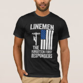 Linemen the forgotten first responders Men's Tee (Vorderseite)