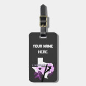 Linemen über Texas Graphic Gepäckanhänger (Vorderseite vertikal)