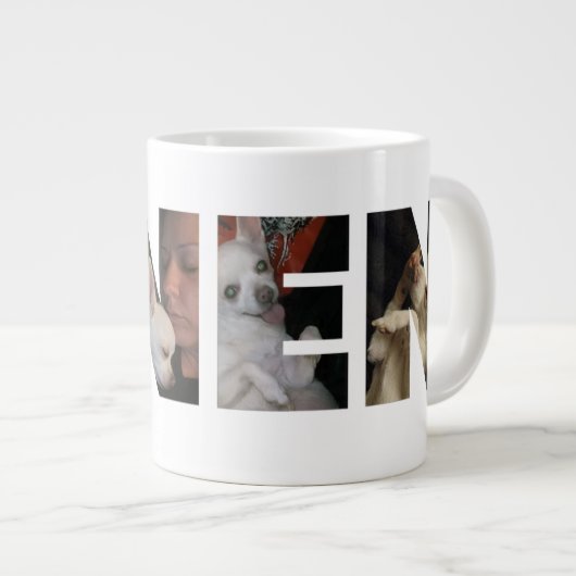 linen2 Jumbo-Tasse (Vorderseite Rechts)