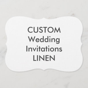 LINEN 100lb 7x5" Bracket Form Hochzeitseinladungen Einladung