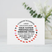 LINEN 3.5" x 5" Einladungen für Hochzeiten (Stehend Vorderseite)