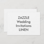 LINEN 6.25" x 4.5" Hochzeitseinladungen Einladung (Vorne/Hinten)