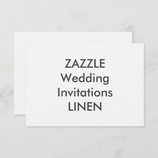 LINEN 6.25" x 4.5" Hochzeitseinladungen Einladung (Vorne/Hinten)