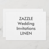 LINEN 7" x 5" Einladung zum Hochzeitsfeiern (Vorne/Hinten)