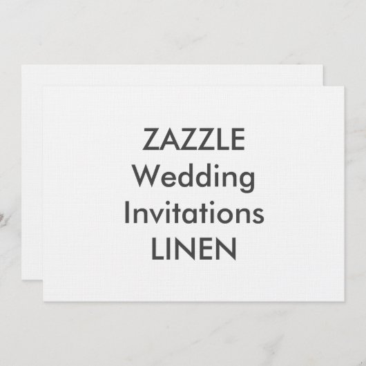 LINEN 7" x 5" Einladung zum Hochzeitsfeiern (Vorne/Hinten)