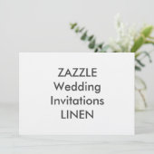 LINEN 7" x 5" Einladung zum Hochzeitsfeiern (Stehend Vorderseite)