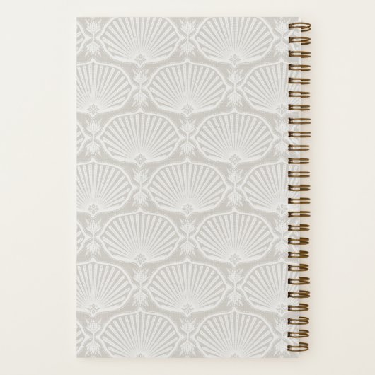 Linen Beige | Deco Fans Personalized Notizblock (Rückseite)