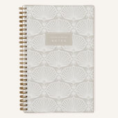 Linen Beige | Deco Fans Personalized Notizblock (Vorderseite)