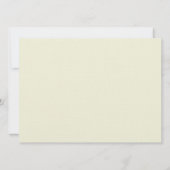 Linen Beige Gray Save the Date Hochzeit Einladung (Rückseite)