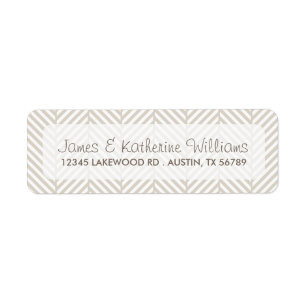 Linen Beige Herringbone Zickzack Moderne Hochzeit