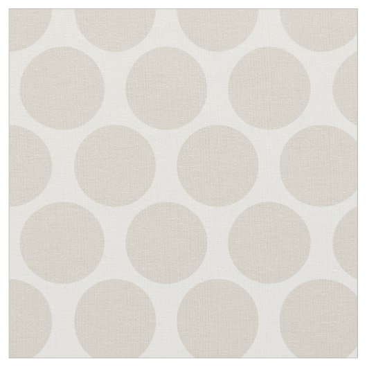 Linen Beige Mod Dots Stoff (Nahaufnahme)