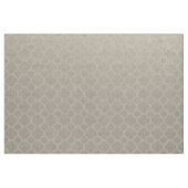 Linen Beige Moderne Quatrefolie Grosser Maßstab Stoff (Yard (91,4 cm))