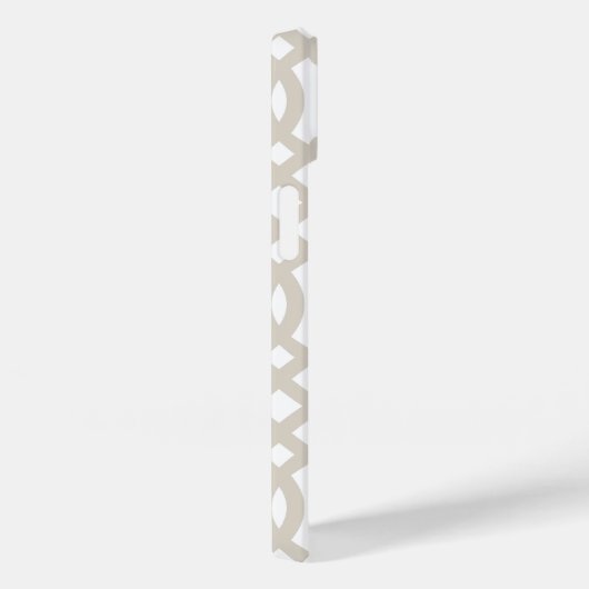 Linen Beige Moderne Trellis Case-Mate iPhone Hülle (Rückseite / Rechts)