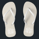 Linen Beige Preppy Script Monogram Badesandalen<br><div class="desc">BITTE KONTAKTIEREN SIE MICH VOR DER BESTELLUNG MIT IHREN MONOGRAMM-INITIALEN IN DIESER BESTELLUNG: ERSTE, LETZTE, MITTLERE. Ich werde Ihre Monografie anpassen und Ihnen den Link zu bestellen. Bitte warten Sie bis ich Ihnen den Link mit Ihrem individuellen Design geschickt habe. Niedliche Preppy drehe Sandalen personalisiert mit einem benutzerdefinierten Skript-Monogramm drehen....</div>
