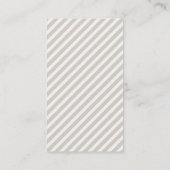 Linen Beige Vintage Anker Vertikal Visitenkarte (Rückseite)