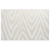 Linen Beige Zebra Print Groß Stoff (Fat Quarter (45,7 x 55,9 cm))