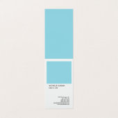 Linen Beruflich Exklusiv Special Blue White Visitenkarten (Außenseite Aufgefaltet)