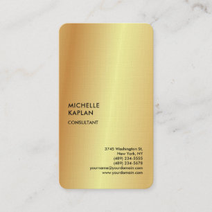 Linen Beruflich exklusiv Special Gold Color Visitenkarte