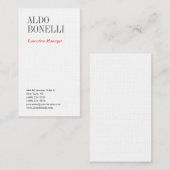 Linen beruflich minimalistisch modernen schlicht visitenkarte (Vorne/Hinten)