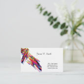 Linen Classic Calling Card Telefonnummerkarte (Stehend Vorderseite)