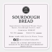 Linen Cream Sourdough Ingredient Cottage Sticker (Vorderseite)