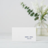 Linen Custom Business Card Visitenkarte (Stehend Vorderseite)