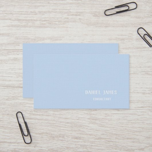 Linen Custom Business Card Visitenkarte (Vorderseite/Rückseite Beispiel)