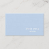 Linen Custom Business Card Visitenkarte (Vorderseite)