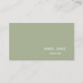 Linen Custom Business Card Visitenkarte (Vorderseite)