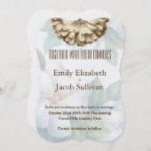 Linen Daisy Lime Green Nature Einladung zur Hochze (Vorne/Hinten)