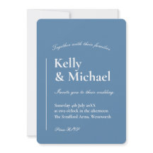 Linen Dusty Blue Typografy Wedding